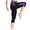 Purple, variant on DeHolifer Women's Soft Capri Leggings High Waisted Tummy Control 3/4 Length Leggings Sports Workout Gym Running Yoga Pants Pink XL