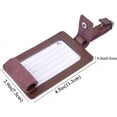 thumbnail image 3 of AVIMA Premium Luxury Executive Leather Luggage & Bag Tags 2 Pieces Set with Snap Closure, 3 of 10