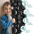 thumbnail image 3 of Blackout Kids Curtains,Black White Sun Moon Snake Butterfly Pattern Childrens Insulated Curtains Set Of 2,Bedroom Essentials,Toddler Room Decor 42x54in(106x137cm), 3 of 5