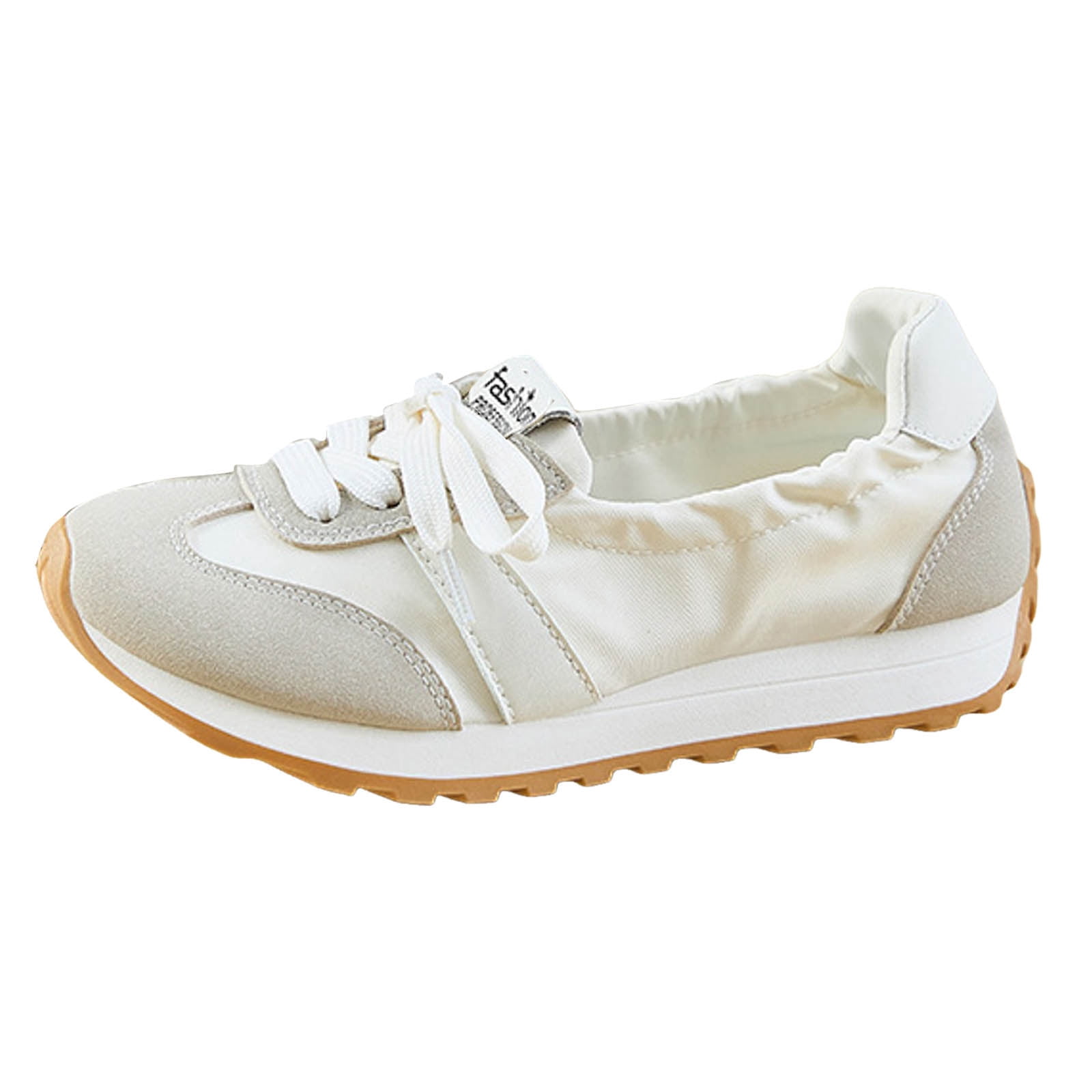 Womens Casual Fashion Sneakers Comfort Trendy Elastic Slip on Walking Flats Non Slip Nursing Work Loafers