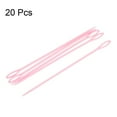thumbnail image 3 of Uxcell Plastic Sewing Needles, 15cm Large Eye Blunt Learning Needles, Pink 20 Pack, 3 of 4