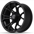 thumbnail image 3 of GTW Spyder 15x7 Golf Cart Wheel - Matte Black (3+4) [19-307], 3 of 4