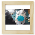 thumbnail image 1 of Choqué Stupide Tête Chien Expression Carré Cadre Photo Mur Affichage de Table, 1 of 3