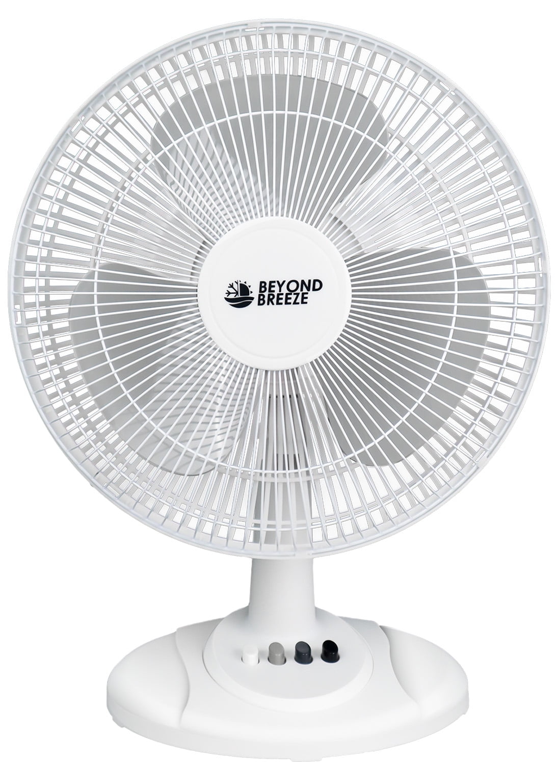 BEYOND BREEZE Oscillating Table Fan 12Inch, Quiet 3Speed Portable