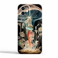 thumbnail image 1 of Transparent Mushroom Case Compatible with iPhone 12 Mini,Aesthetic Art Design Full Cover Protective Case, 1 of 5
