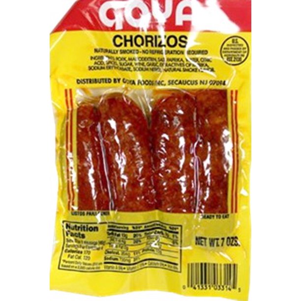 Chorizo Goya 1 Pack with 4 Chorizos 7 oz