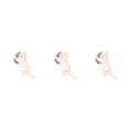 thumbnail image 2 of Destyer Support de Cellulaire Chat Mignon 1/2/3/5 Tablettes Bureau Voiture Support Ventouse Universel Blanc 3 Pcs, 2 of 6