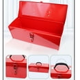 thumbnail image 6 of Portable Metal Tool Box Case With Sturdy Handle Suitable For Garage Truck & Camping Use Hobbyists And Repair Enthusiasts, 6 of 8