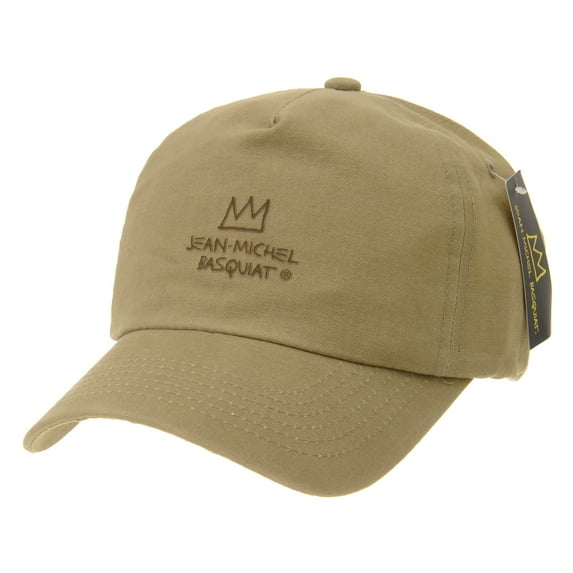 WITHMOONS Baseball Cap Jean-Michel Basquiat Crown Simple Hat CR1763 (Beige)