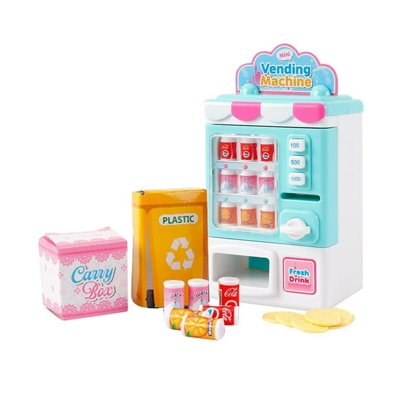 Kids Toy Vending Machine Toys for Kids Beverage Machine Home Shopping Set Toys Perfects for Kids Girls and boy Age 3-8