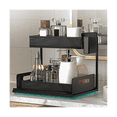 thumbnail image 5 of Organizers , Bathroom Organizers Under Cabinet Storage, 2 Tier Counter Storage with Drawer Hooks Cups, 5 of 5