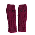 thumbnail image 3 of AWZXDE Unisex Winter Knitted Gloves with Owl Ribbed Pattern, Cute Lace Thermal Cozy Gloves for Men and Women, 3 of 4