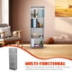 thumbnail image 5 of Estantería de cuatro niveles con torre, organizador de esquina vertical de pie, rectangular, para decoración del hogar, la oficina y la sala de estar., 5 of 6