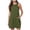 Army Green, variant on Women Short Dress Sleeveless Mini Tank Casual Workout Sport Tennis Athletic With 2 Pockets