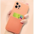 thumbnail image 2 of Color Wallet Phone Case Compatible with iPhone X/Xs, Simple Design, Handmade Purse Protective Business Case Hard Back Covers (Orange, iPhone X/Xs), 2 of 14