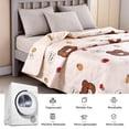 thumbnail image 6 of Lightweight Summer Quilt Cooling Microfiber Quilt for Hot Sleepers Cute Bear Fruit Print Breathable Blanket Washable 59"x79", 6 of 6
