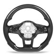 thumbnail image 2 of Customized Steering Wheel, Epoxy Coating Perforated Leather Antioxidation Car Carbon Fiber Steering Wheel  for GLI R GTD, 2 of 8