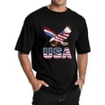 thumbnail image 4 of HAOMEILI Patriotic USA Bald Eagle American Flag Graphic T-Shirt, 4 of 6