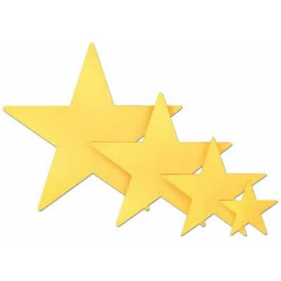 Beistle - 55837-GD - Die-Cut Foil Star - Pack of 72