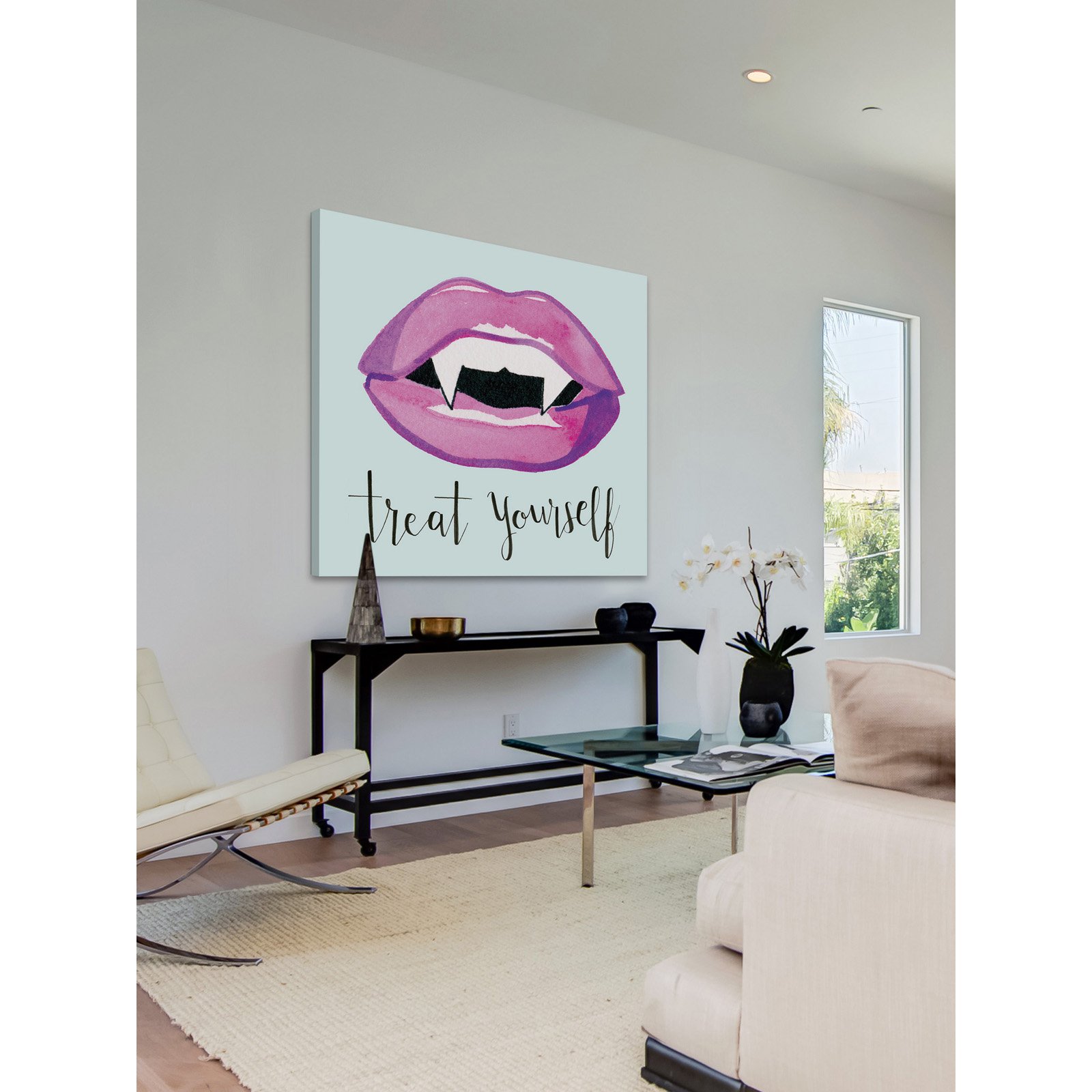 Marmont Hill "Fangs" by Molly Rosner Painting Print on Wrapped Canvas