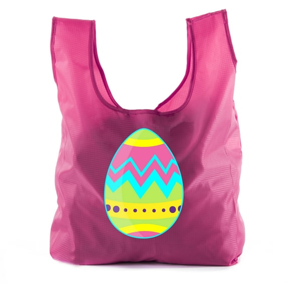 Easter Basket Bags, Bulk Reusable Grocery Bags, Easter Egg Hunt Tote Bags - Giant Egg