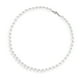 thumbnail image 2 of Collar de perlas de imitación para hombres y mujeres, collar de cadena de clavícula elegante a la moda, joyería para citas de bodas de 19,7 pulgadas, 2 of 10