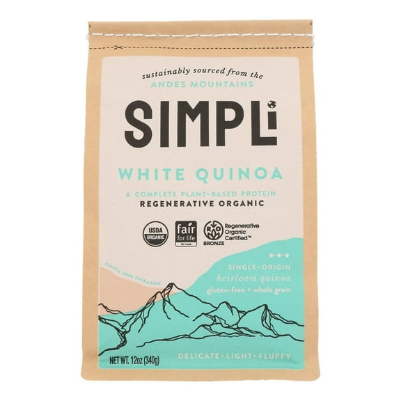 Simpli - Quinoa White Regenrte - Case of 8-12 OZ