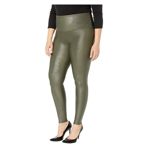 SPANX, Pants & Jumpsuits, Nwt Spanx Faux Leather Croc Shine Olive  Leggings 2303r Size Large