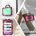thumbnail image 3 of ELEHOLD Rugged Case for Samsung Galaxy Tab A11 2025,8.7-inch, Three-Layer Protection with Screen Protector Portable Folding Handle Grip 360° Rotating Kickstand Bracket Shockproof Cover,D, 3 of 7