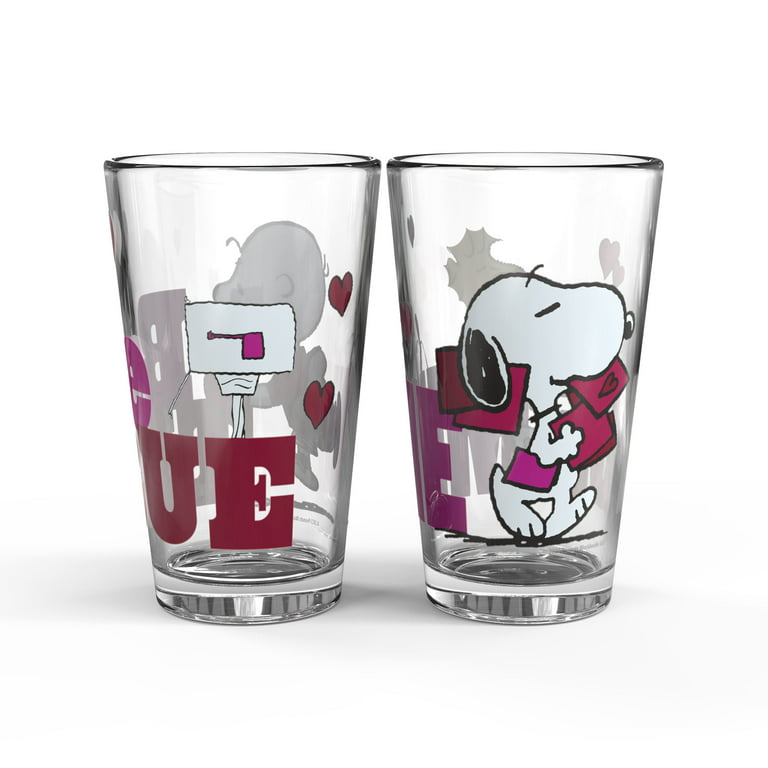 Snoopy Wine Glass For Valentines Day