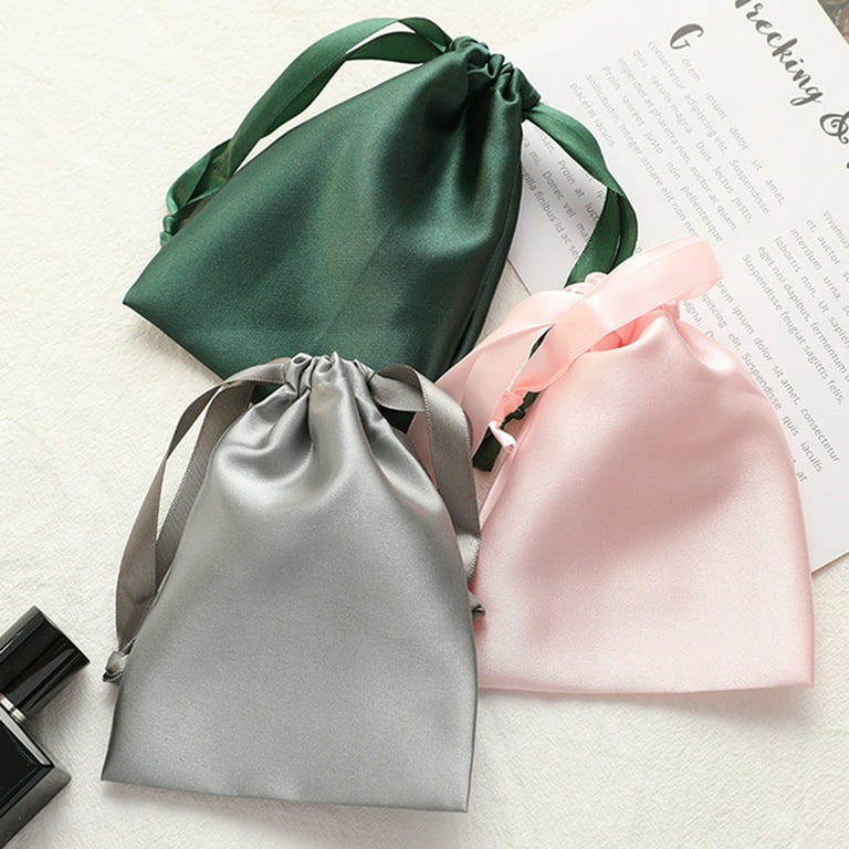 Visland 5PCS Satin Gift Bags, Jewelry Bags, Drawstring Pouch