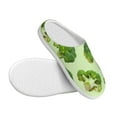 thumbnail image 3 of Wukai Broccoli 3 Print Women's Indoor Bedroom Slipper Slip On Shoes, Unisex House Shoes with Anti-Skid Sole for Men, Gift for Women Men-13, 3 of 7