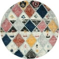 thumbnail image 2 of Rugs.com Morocco Collection Rug – 4 Ft Round Multi High-Pile Rug Perfect For Kitchens, Dining Rooms, 2 of 9