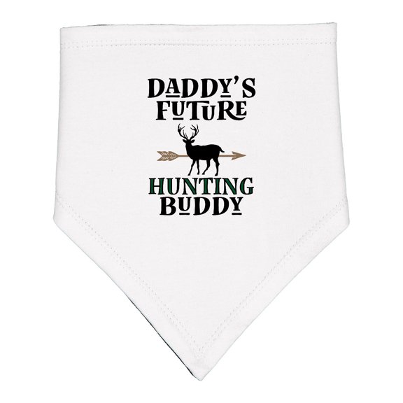 Inktastic Daddy Future Hunting Buddy Baby Bandana Bib