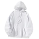 thumbnail image 2 of Sudaderas con capucha para mujer, moda informal, clásica, con cordón, sudadera blanca simple con cuello redondo L, 2 of 8