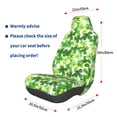 thumbnail image 3 of Wukai Happy St. Patrick's Day Full Set Car Seat Covers with Soft Padding Universal Auto Front Seats Protector and Cushion Mat, 3 of 5