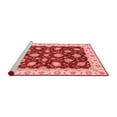 thumbnail image 2 of Ahgly Company Machine Washable Indoor Square Oriental Red Traditional Area Rugs, 4' Square, 2 of 4