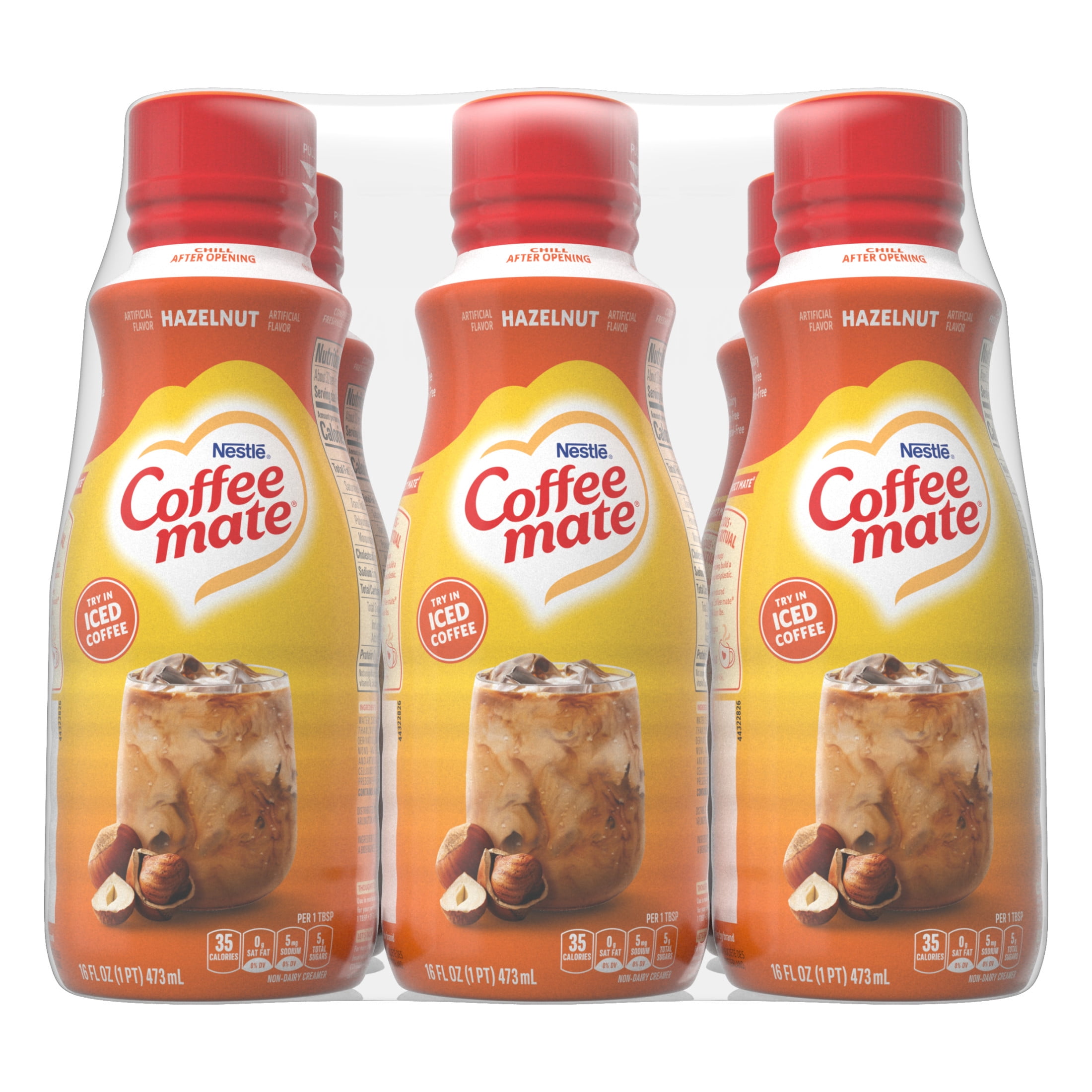 Nestle Coffee mate Hazelnut Liquid Coffee Creamer, 16 fl oz