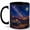 Black, variant on Desert Van Night Sky 11oz Ceramic Mug, Moonlit Cactus Road Trip Coffee Cup