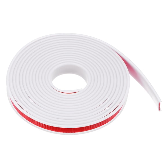 Uxcell U-Shape Edge Banding 11/16" x 19.7ft (18mm x 6M) Self Adhesive TPE Flexible Veneer Tape Soft Edge Strip Protector for Furniture Cabinet Table Protection Repair, White