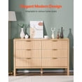 thumbnail image 2 of VEVOR 6 Fluted Drawer Dresser Wooden Chest of Drawers with Sliding & Anti-tip, 2 of 9