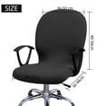 thumbnail image 3 of Stretch Office Computer Chair Seat Covers, Removable Washable Anti-dust Desk Chair Seat Cushion Protectors for Computer Chair /Desk Chair/Boss Chair /Rotating Chair / Executive Chair, 3 of 8