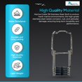 thumbnail image 3 of MARINE CITY 316 Stainless Steel 4-Step Telescoping Ladder for R I Bs & Small Vessels – Curved Mount with Adjustable Straps, 3 of 7