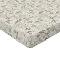 thumbnail image 4 of Ambesonne Vintage Fitted Sheet, Nostalgic Neutral Flowers, Queen Size, Eggshell and Umber, 4 of 5