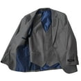 thumbnail image 3 of London Fog Boy's Modern Fit 3-Piece Formal Luxury Suit Set - Light Grey - 4, 3 of 6