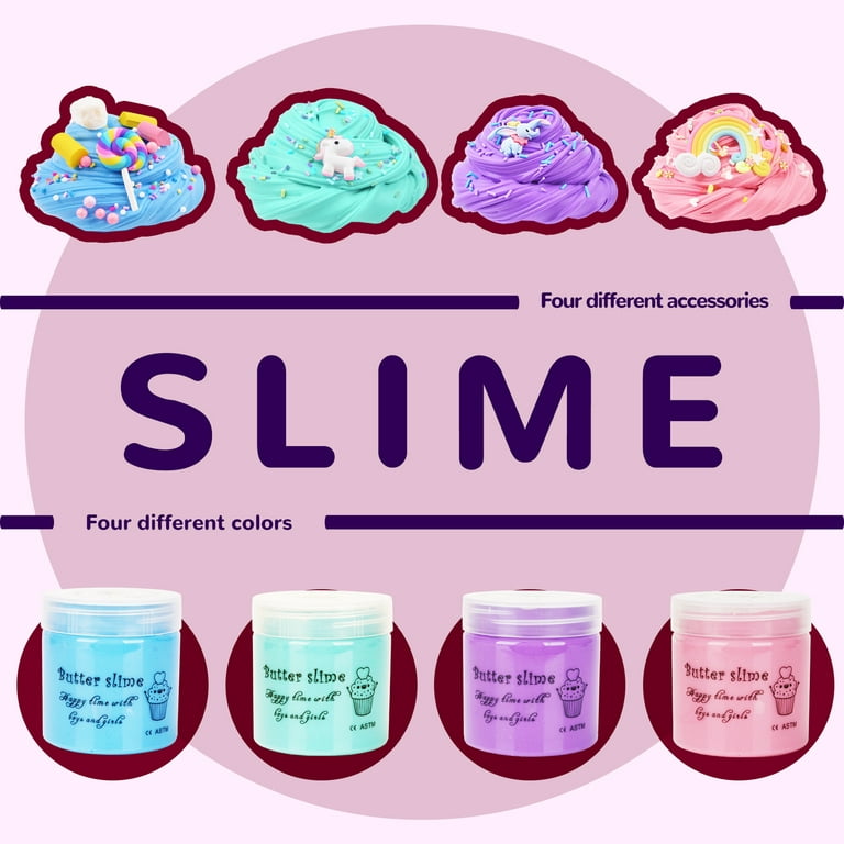 GirlZone Sweet Treats Butter Slime Bakery Kit, Everything in One Egg to  Make Scented Slime, Slime Butter and Birthday Cake Scented Slime in One  Kit, Ages 8-12, Easter Gift 
