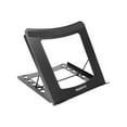 thumbnail image 1 of Laptop Stand for Desk Adjustable Height - Black Solid Steel Laptop Riser | 5 Adjustable Heights | Properly Positions Head, Neck, Back and Wrists to Reduce Aches While Working | No Assembly Required, 1 of 5
