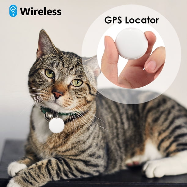 Etiqueta Inteligente Anti-perdida GPS Tracker Alarma inalámbrica Buscador de llaves Localizador para Android iOS (Blanco)