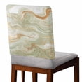 thumbnail image 2 of Marble Chair Covers Set of 4 Abstract Fluid Art Green Brown Marble Texture Modern Chair Back Covers Stretch Removable Washable Chairs Slipcovers Chair Protector for Dining Room Kitchen Party Decor, 2 of 5
