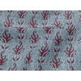 thumbnail image 4 of oneOone Viscose Jersey Fabric Leaves Block Print Fabric BTY 60 Inch Wide, 4 of 5